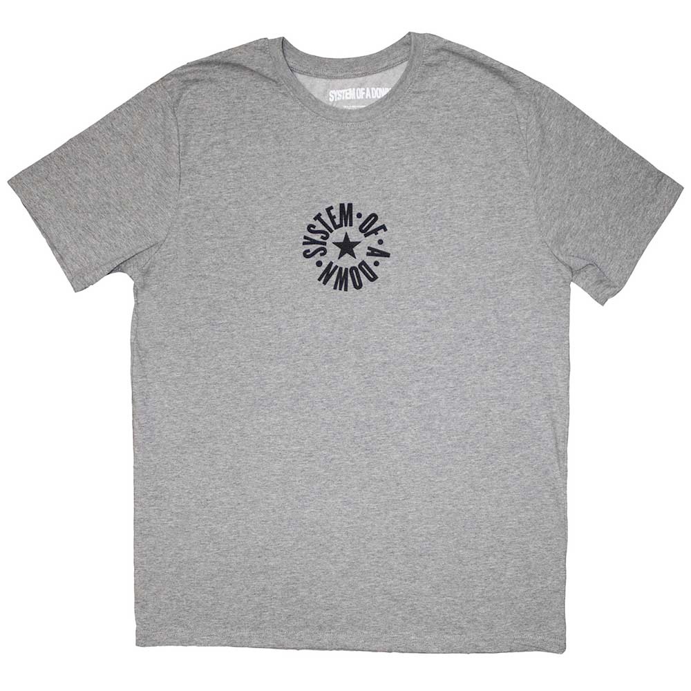 System Of A Down - Mini Circle Logo Tshirt Homme - Gris